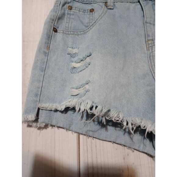 Rip curl‎ Shorts Ladies 25 Light Wash Cut-off Distressed - Picture 4 of 8